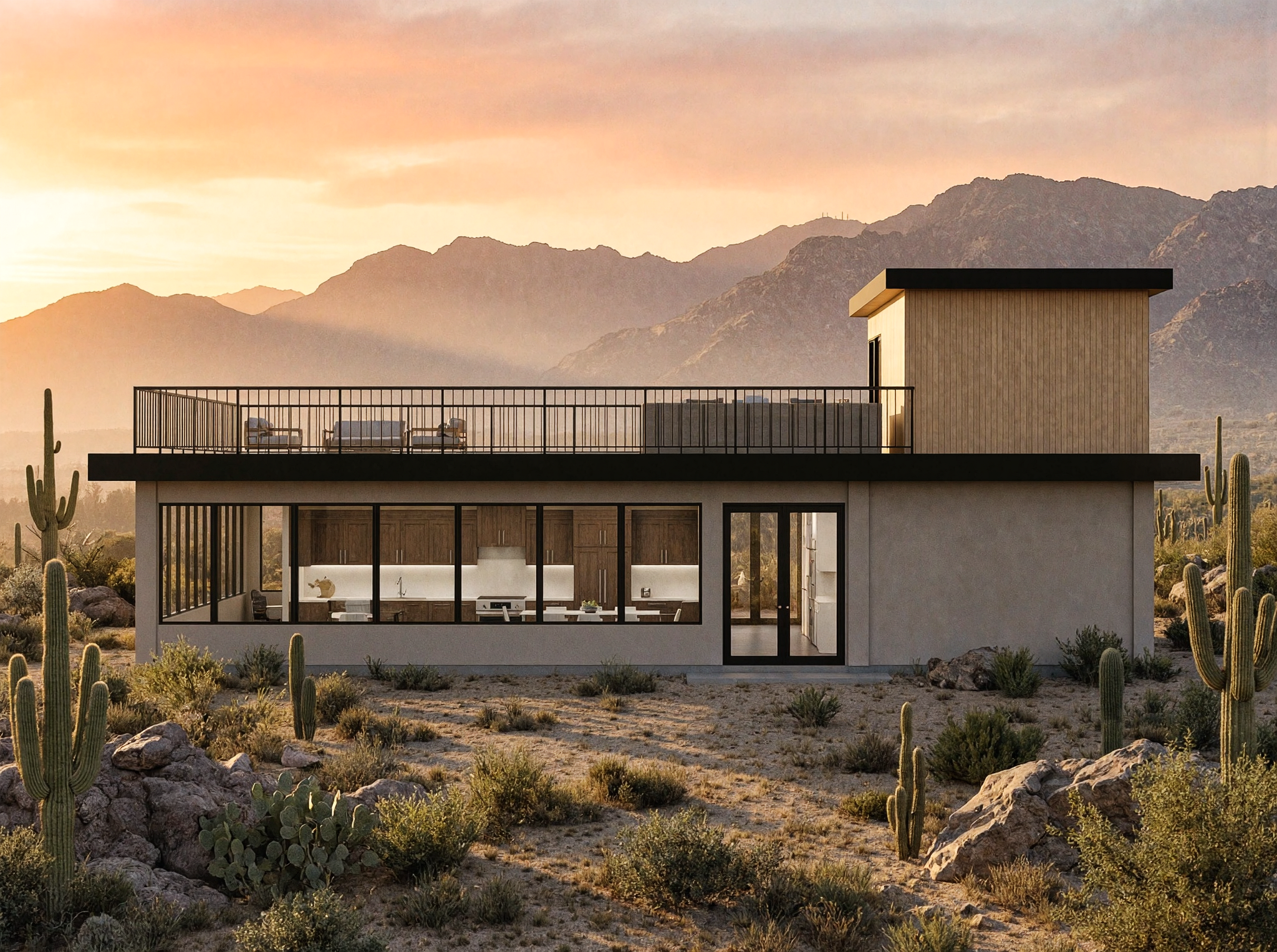 Desert Trading Compound - render 3