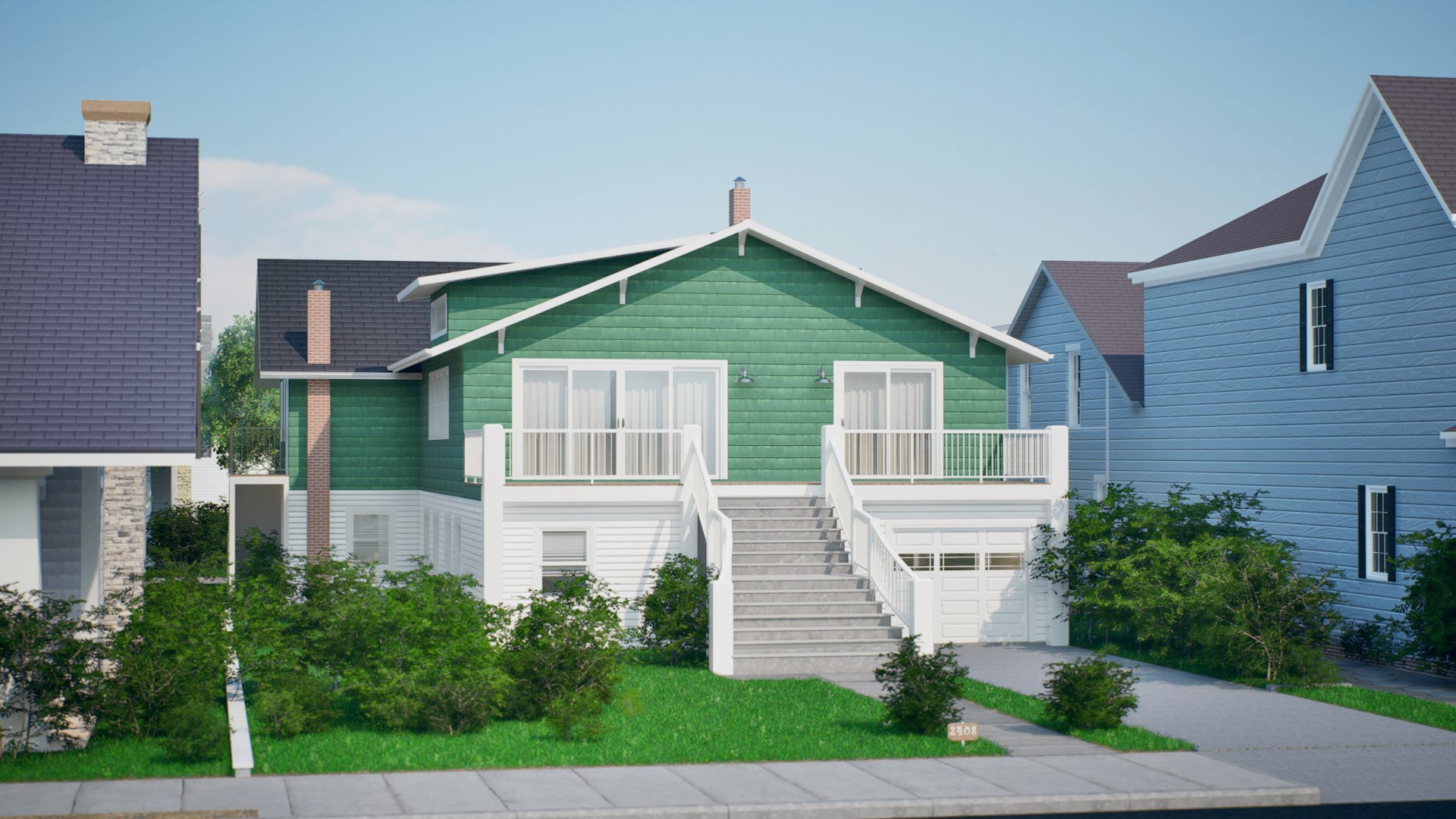 Suburban Neighborhood Visualization - render 2
